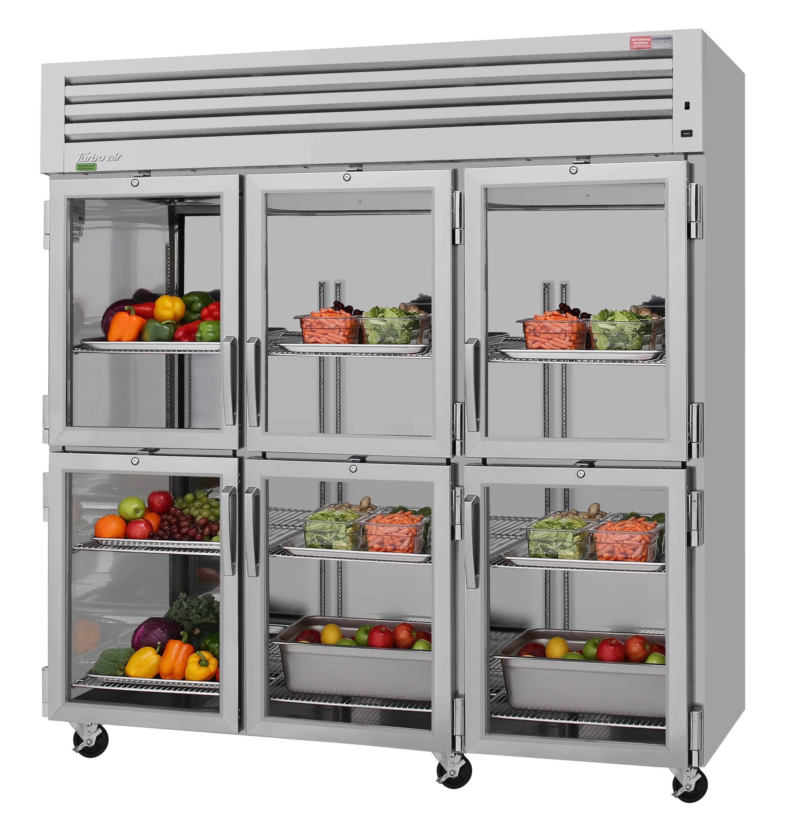 Turbo Air – PRO Series Refrigerator, 77-3/4″ Wide – PRO-77-6R-G-N