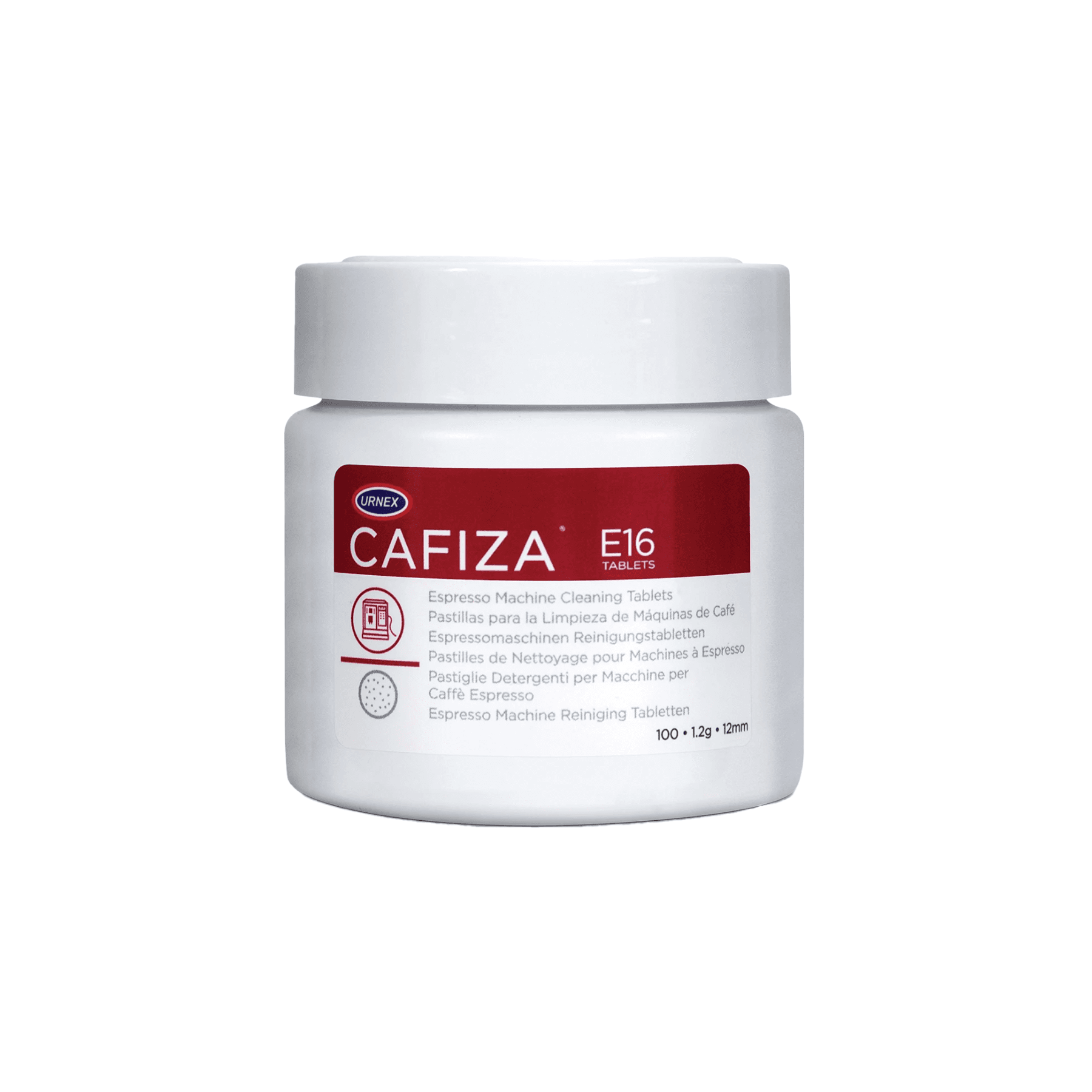 Urnex Cafiza Espresso Machine Cleaner Tablets E16, 100 Tablets