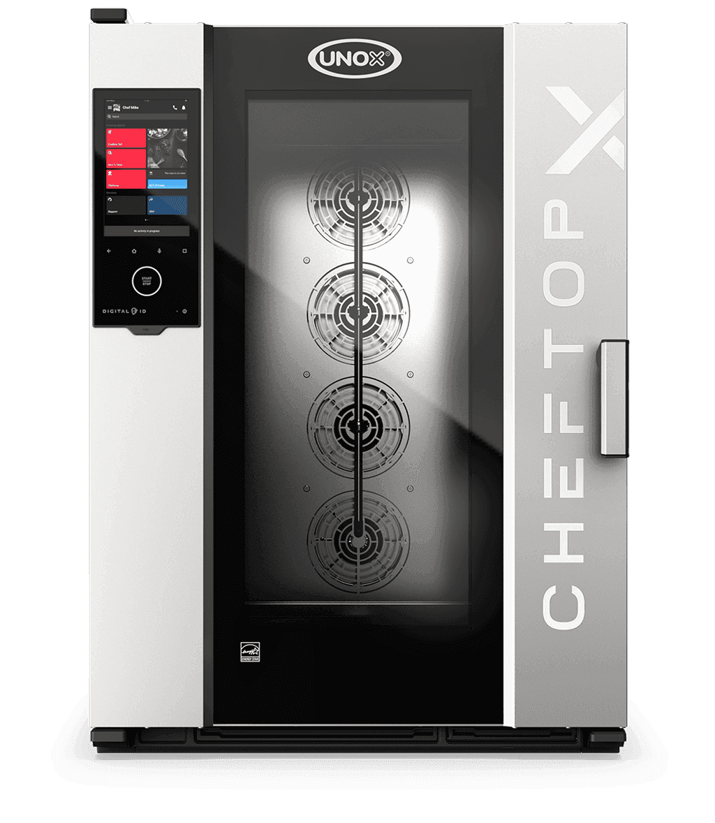 Unox – CHEFTOP-X Electric Combi Oven, 10 Trays 18″ x 26″, Right-Hinged – XADA-10FS-EXRS-POE