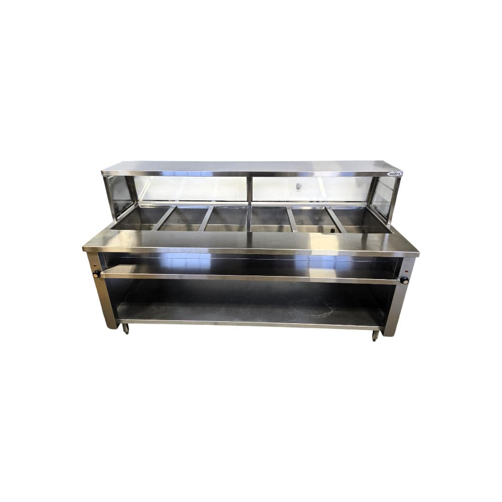 Emerald Restaurant Equipment STM84PSE 6-Well Custom Steam Table