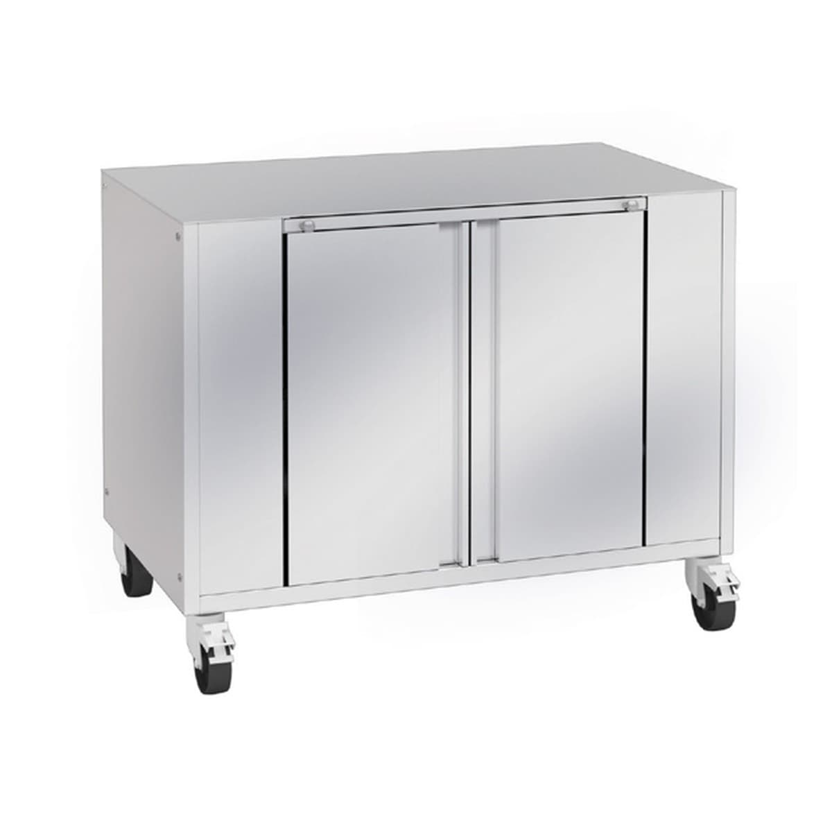 Rotisol – Base Cabinet, 38-5/8" W, retractable table, one shelf inside, stainless steel finish, cast – 975SRS