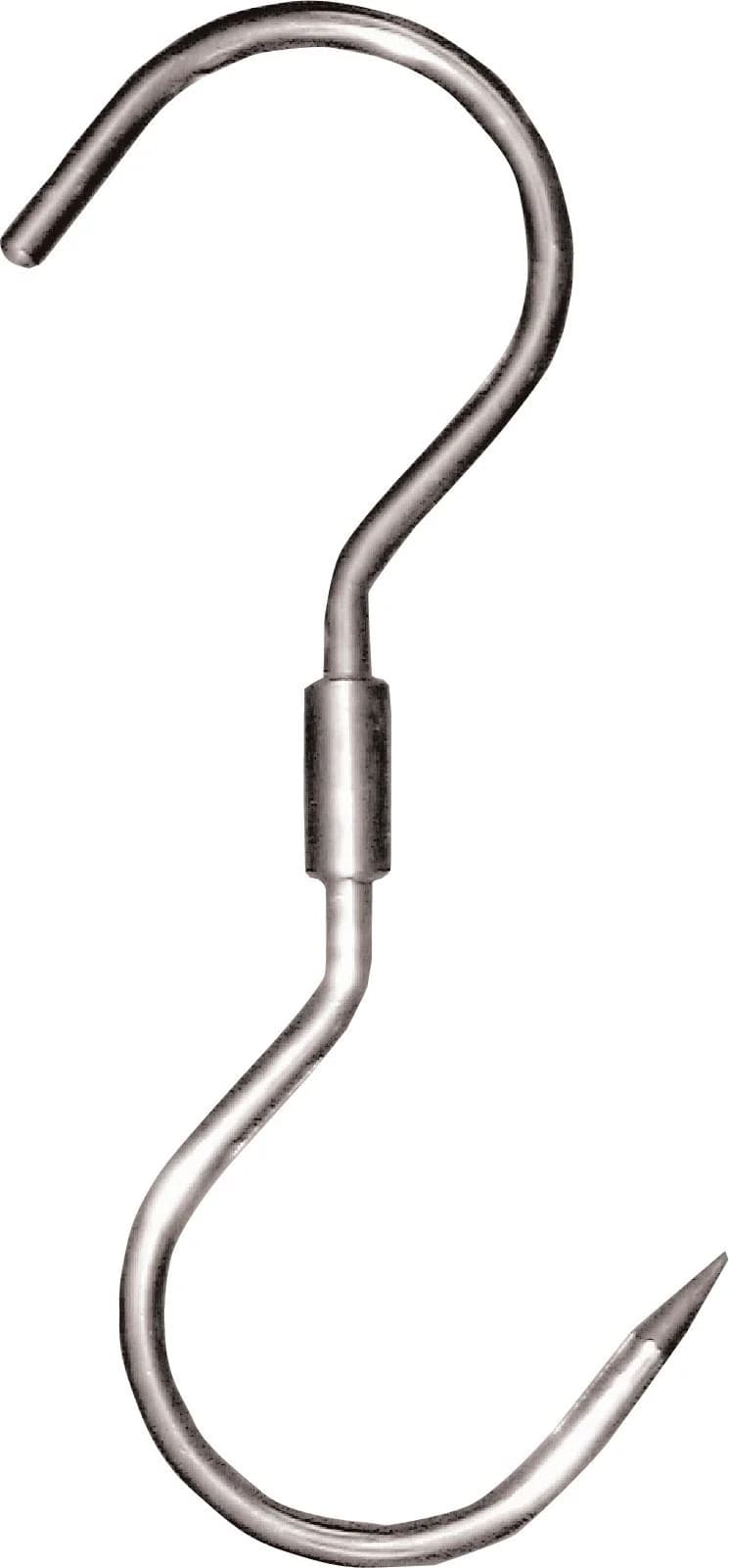10 1/2″ x 1/2″ Stainless Steel “S” Swivel Hook