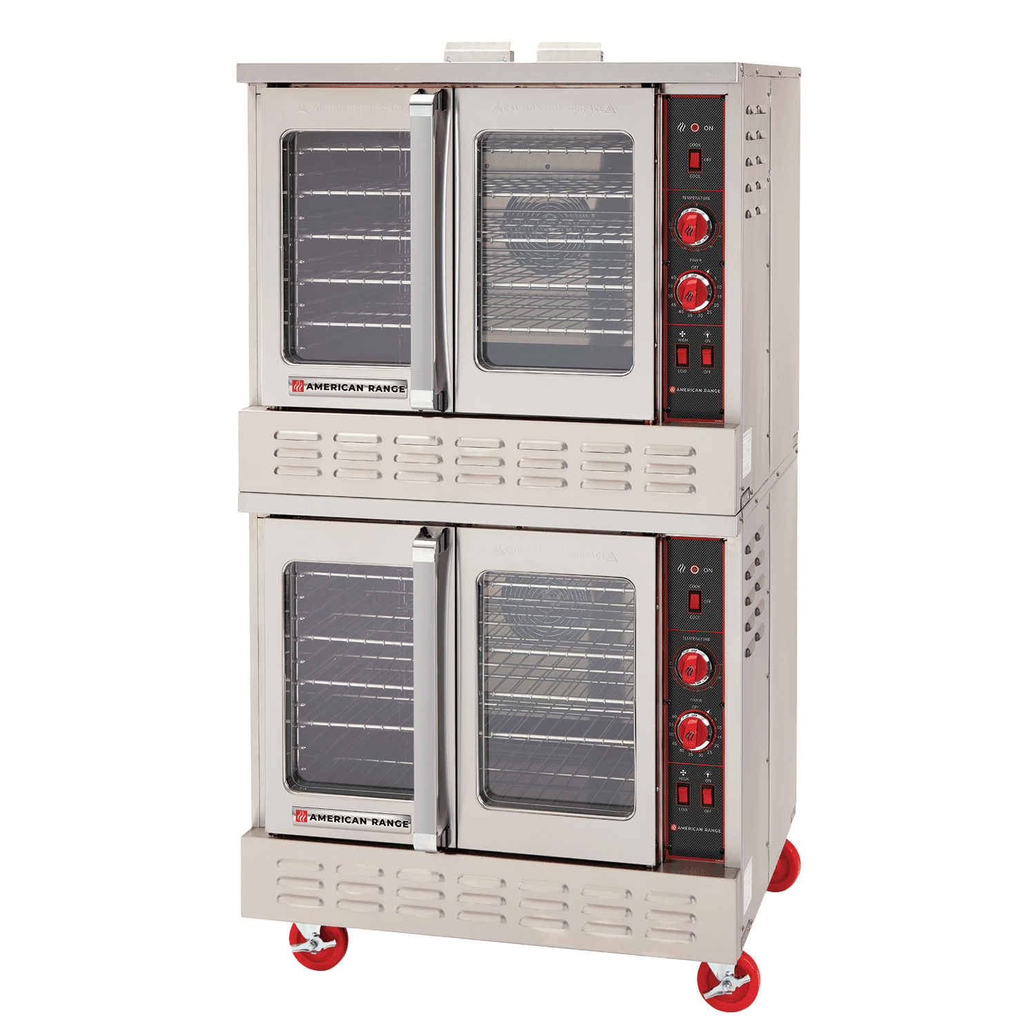 American Range – 40″ Majestic Heavy Duty Double-Deck Gas Convection Oven with Manual Controls, 90,000 BTU – MSD-2GG