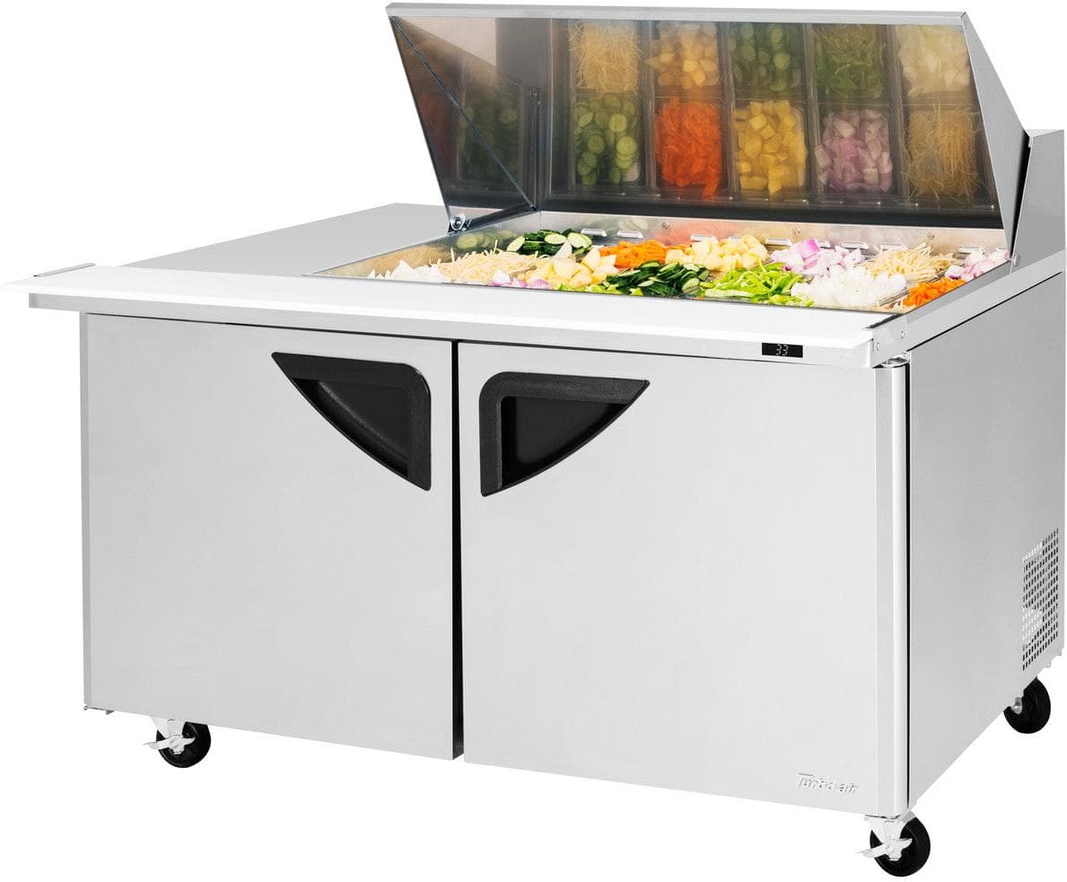 Turbo Air – Super Deluxe 60.38″ 2 Door Mega Top Refrigerated Sandwich Prep Table with Undercounter Specify Side Of Work Station – TST-60SD-18M-N(-LW) (ETA 5-6 Weeks)