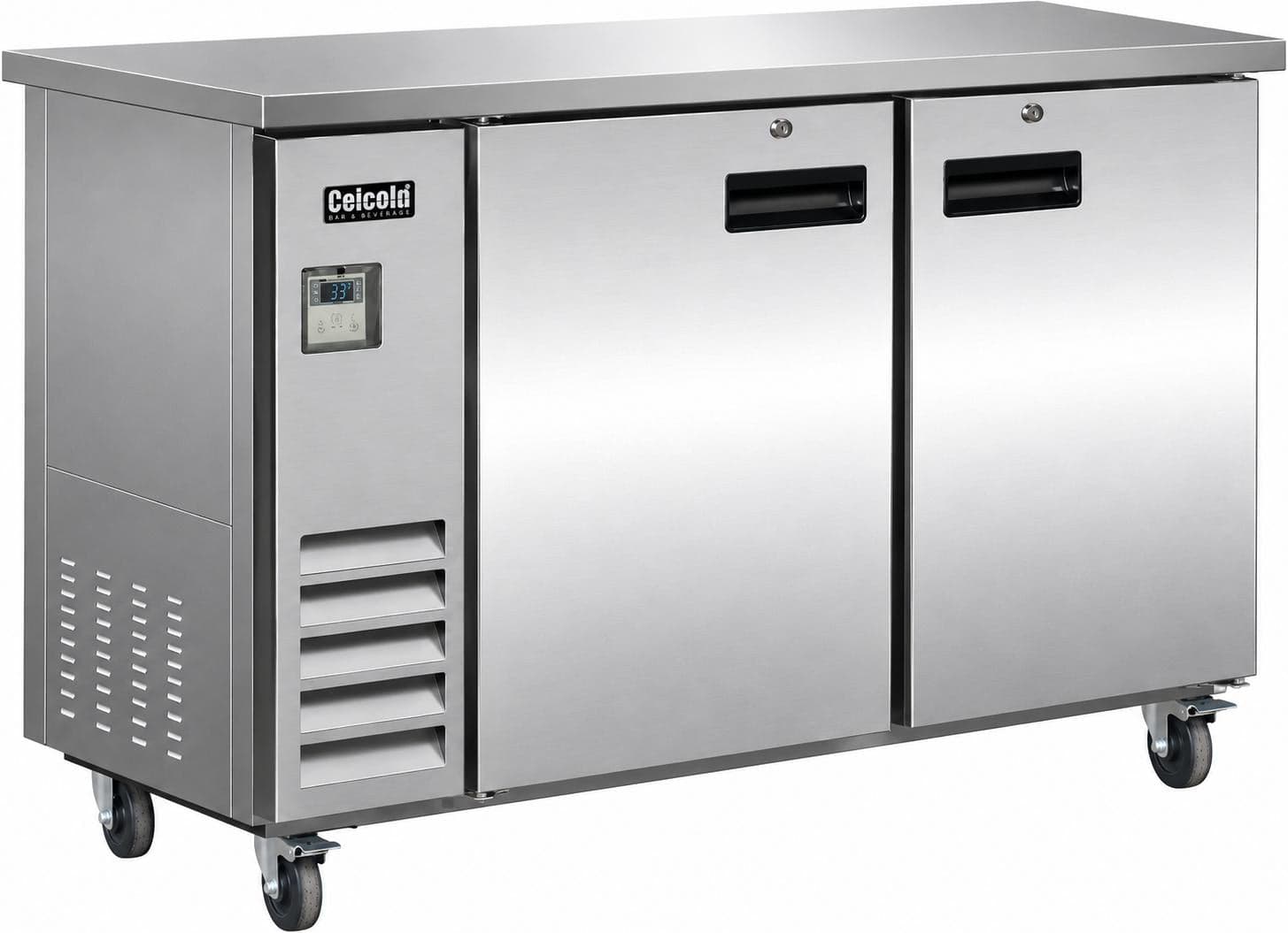 Celcold – 60″ Stainless Steel Commercial Back Bar Refrigerator – CBB60S