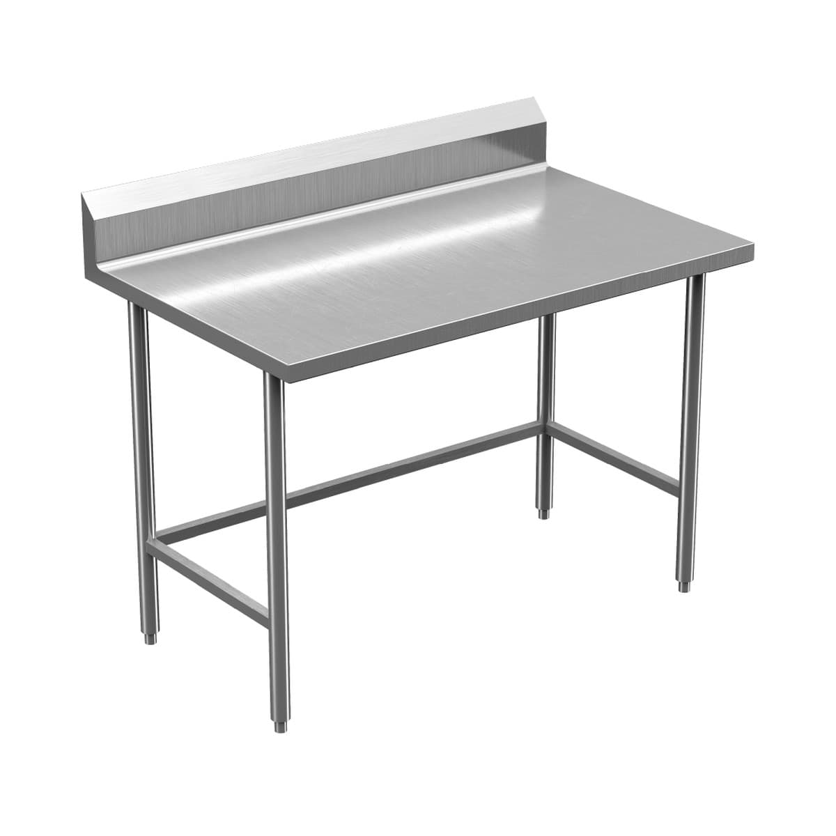 Winholt - 30" x 48" Work Table With Stainless Steel Top with 6" Backsplash - DTBB-3048