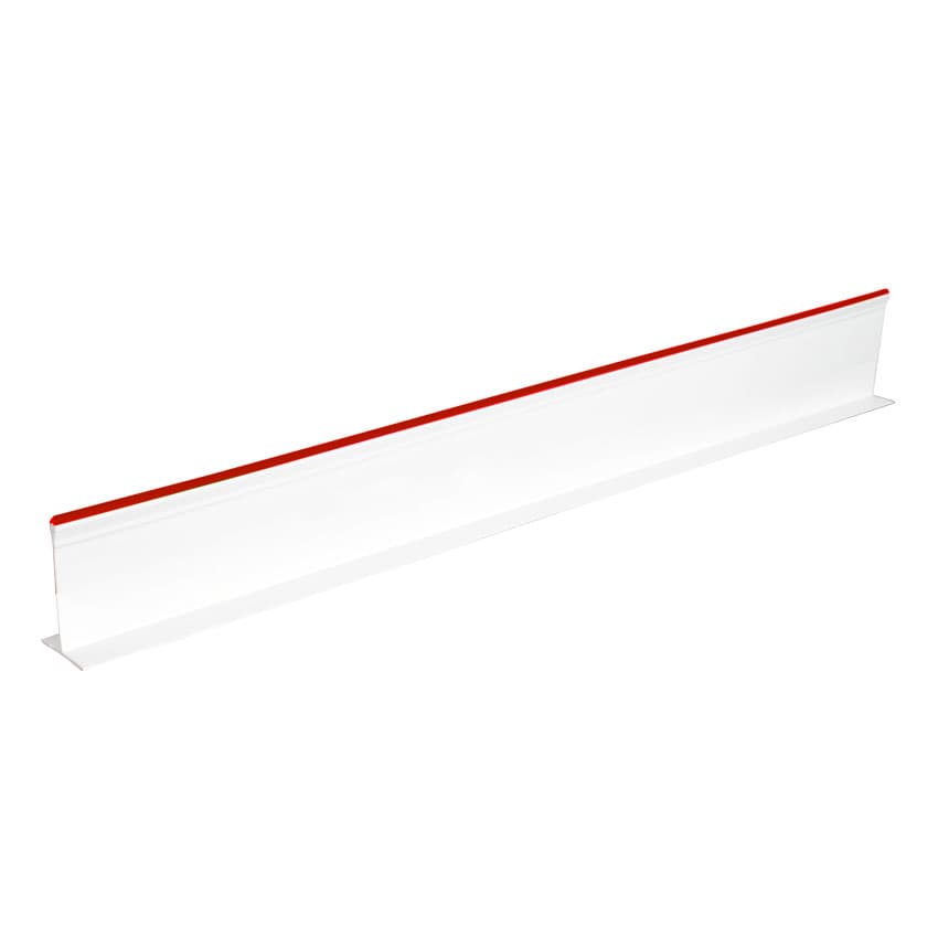 3″ x 30″ White Divider with Red Beading