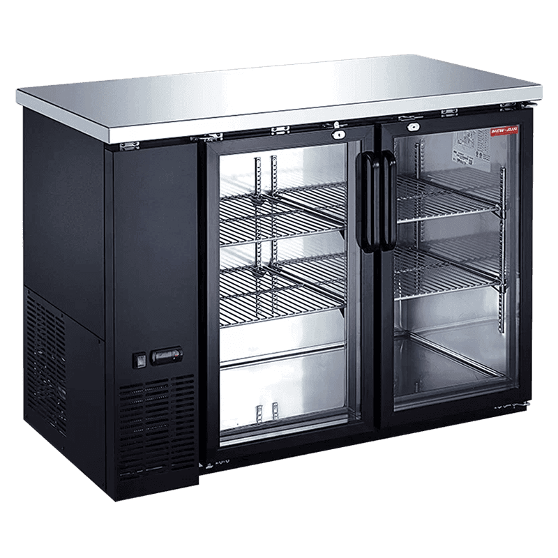 New Air NBB-48-SG-N 48" Narrow Glass Door Back Bar Cooler