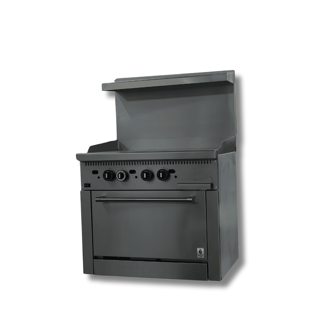 HOTZONE HZ-CR36-36TG Gas Range With Built-In Convection Oven 36" with 36" Griddle Top (Thermostat)