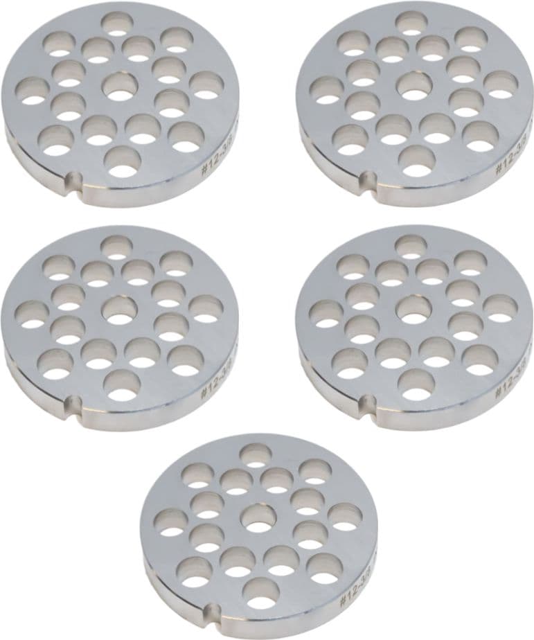 European Style #12 stainless steel plate, hubless, 10mm (3/8″) – one notch/ round