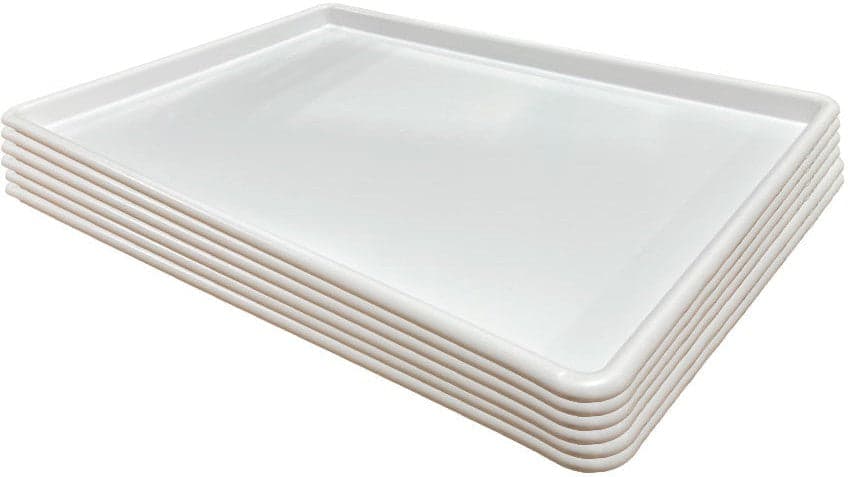 Winholt - 18" x 26" x 1" Deep White Plastic Display Tray, Pack of 24 - WHP-1826WH