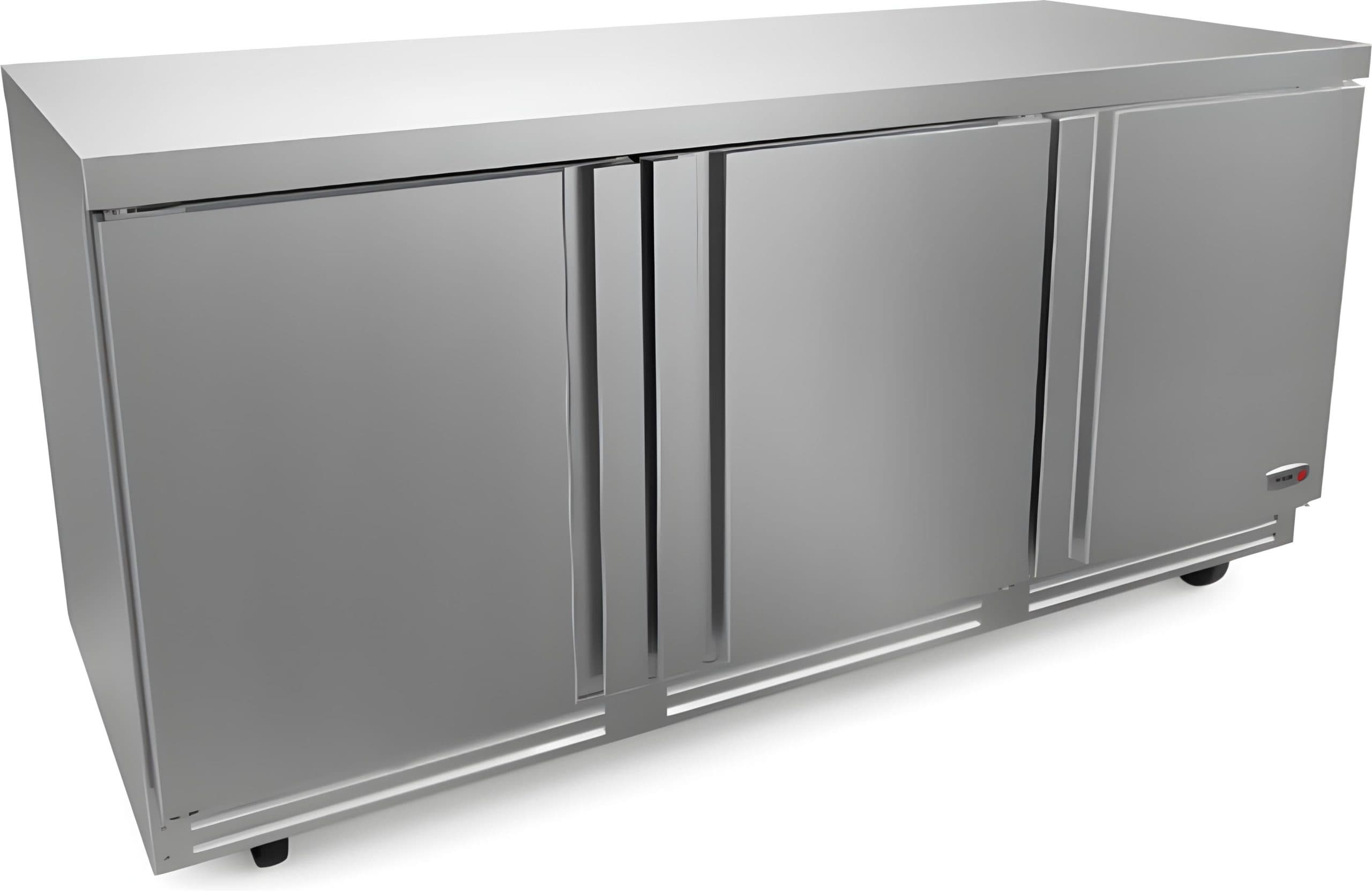 Fagor - FUR Series 115V, 72" Three Door Undercounter Refrigerator - FUR-72-N