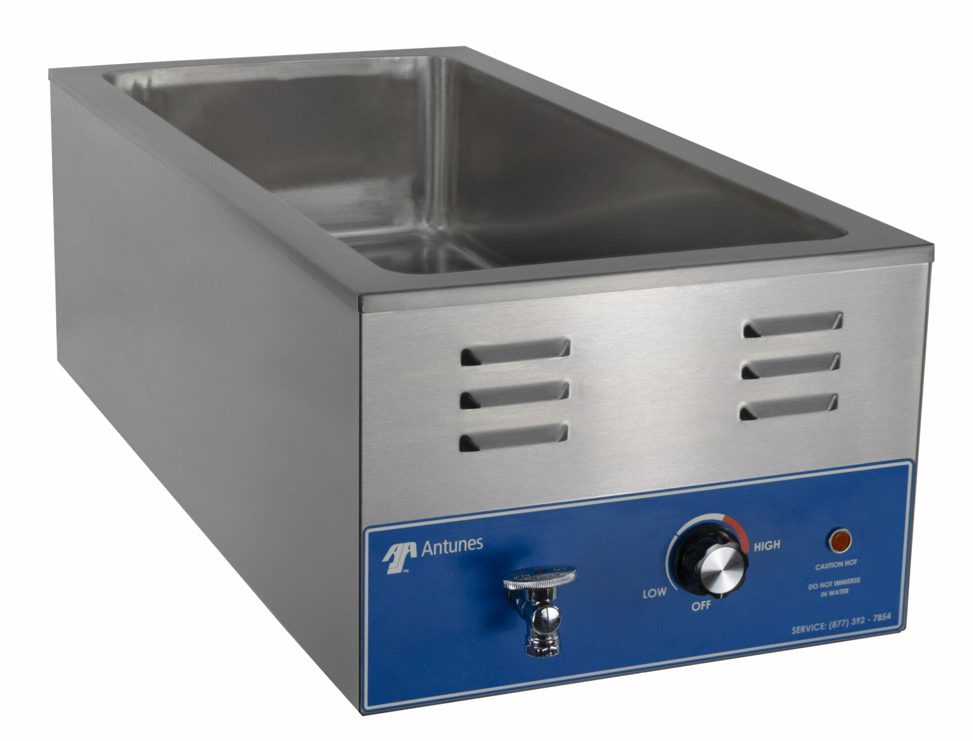 Antunes – CW-127 120V Countertop Food Warmer – Wet with 1 Full Size Pan Wells – CW-127 (ETA 4-6 Weeks)