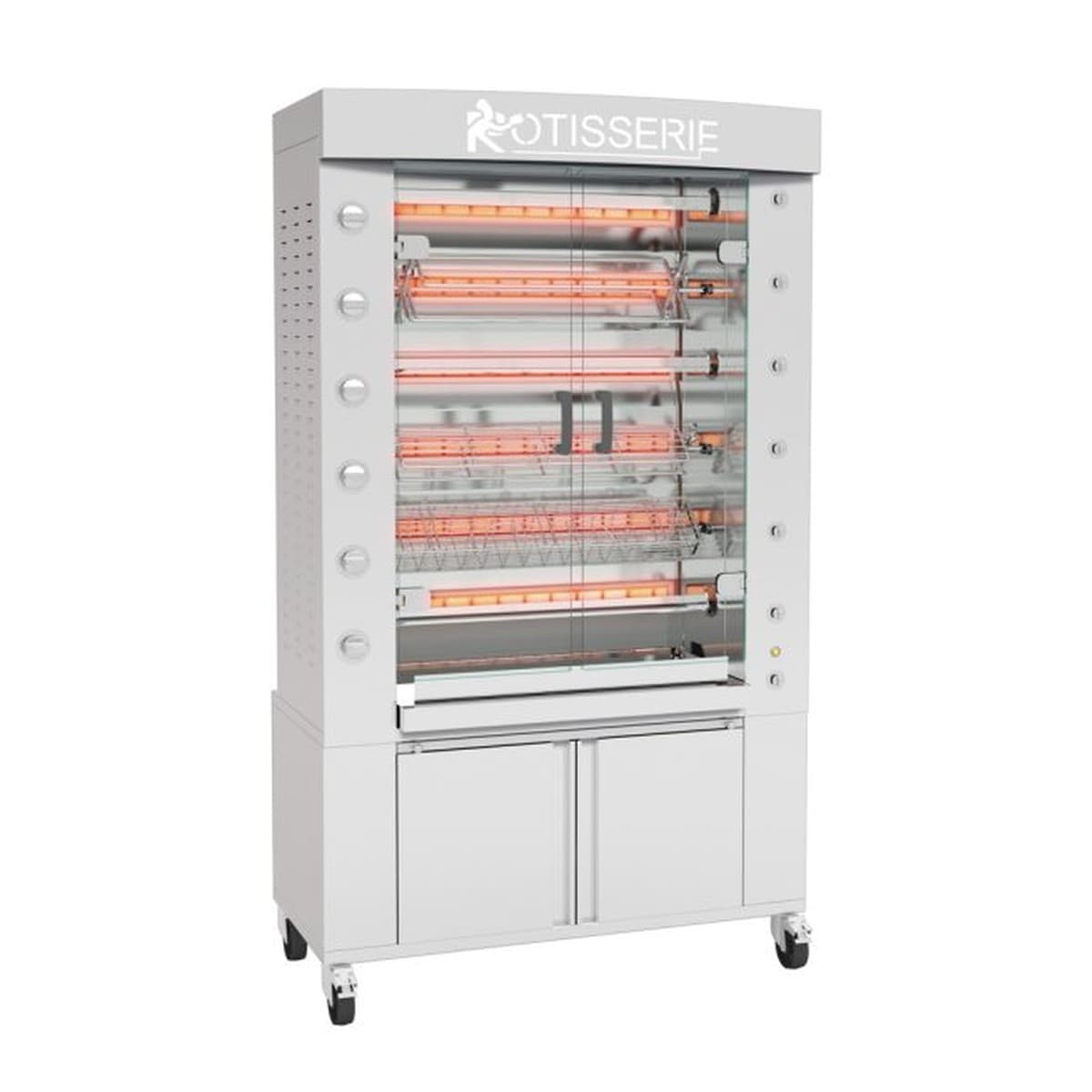 Rotisol – Performance Infrared Rotisserie Oven, gas, countertop, 45-1/8"W, (6) stainless steel V-sha – 1160.6PIG