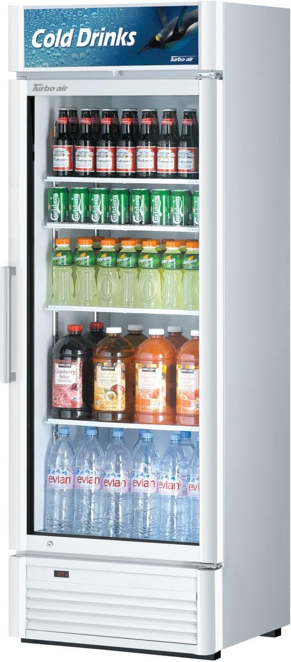Turbo Air - Super Deluxe 26.4" One Swing Glass Door Merchandiser with 4 Adjustable Shelves - TGM-15SD-N6 (ETA 5-6 Weeks)