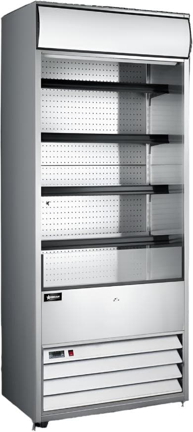 30″ Four (4) Shelf Grab-and-Go Refrigerated Showcase, 15.5 cu.ft. (440 L), Stainless Steel