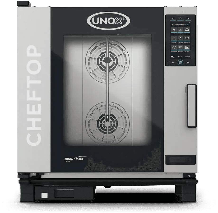 Unox - CHEFTOP MIND.Maps COUNTERTOP PLUS Electric 7 Trays Half-Size Combi Oven with Right-Hinged Door, 3Ph, 240V - XAVC-0711-EPRM