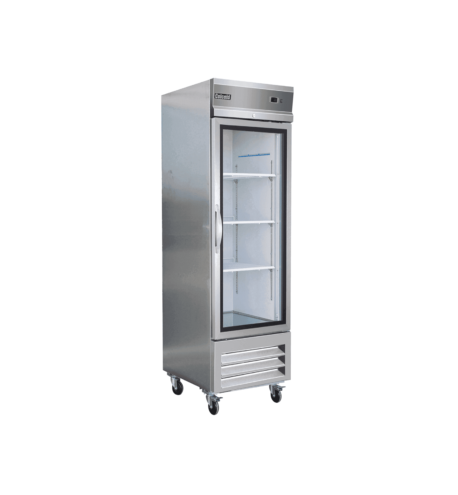 Celcold – Stainless Steel Glass Door Refrigerator – CR27GD