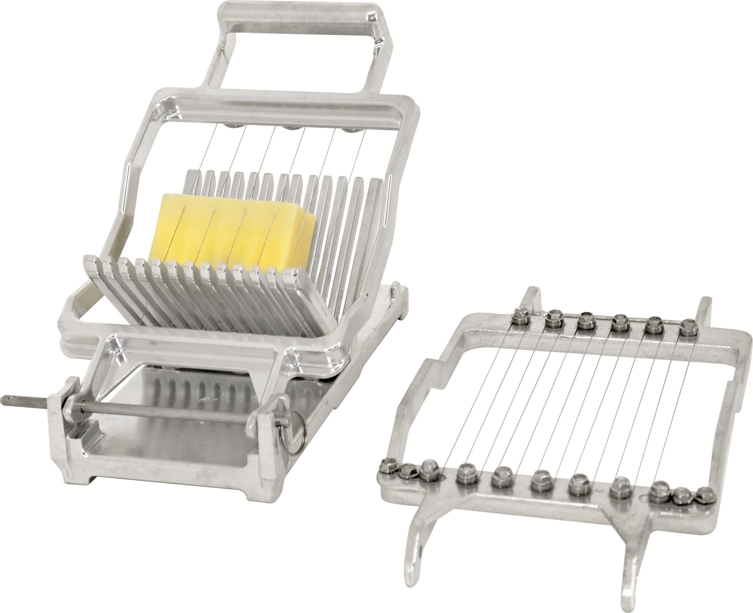 Aluminum Manual Easy Cheese Cutter with 3/4″ and 3/8″ Interchangeable Cutting Bows