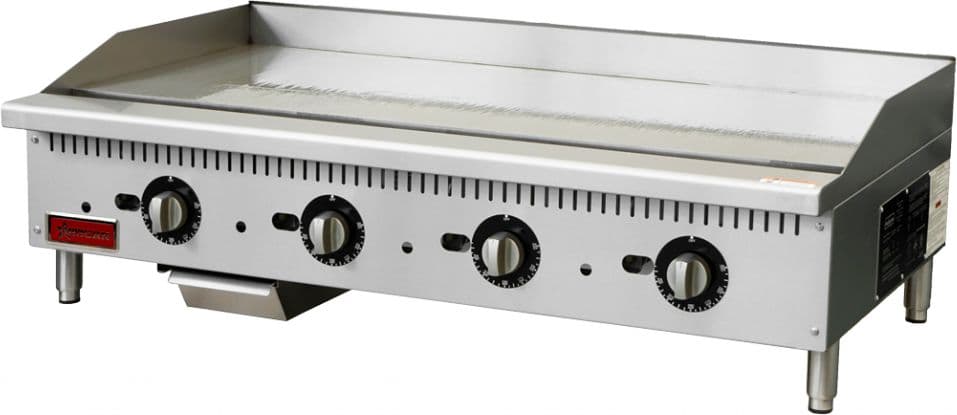 48″ Countertop Gas Griddle 4 Burners with Thermostatic Control, 112,000 BTU