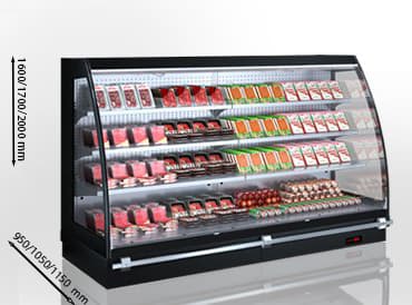 Hit-Line Louisiana eco MSV 095/105/115 M Semi-Vertical Refrigerated Cabinet