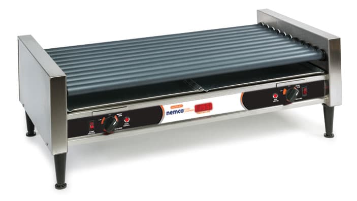 Nemco – 75 Hot Dog Roller Grill w/ Nonstick Coating & Digital Readout – 8075SXW-RC