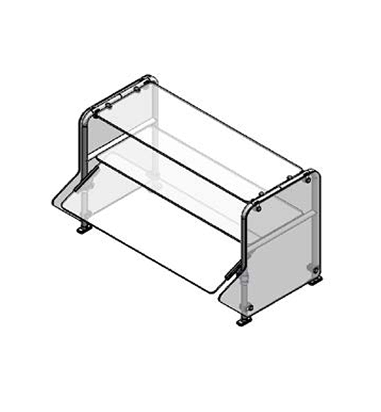 Randell – Serving Line Breath Guard Bent Models – RSB-DTSSAF