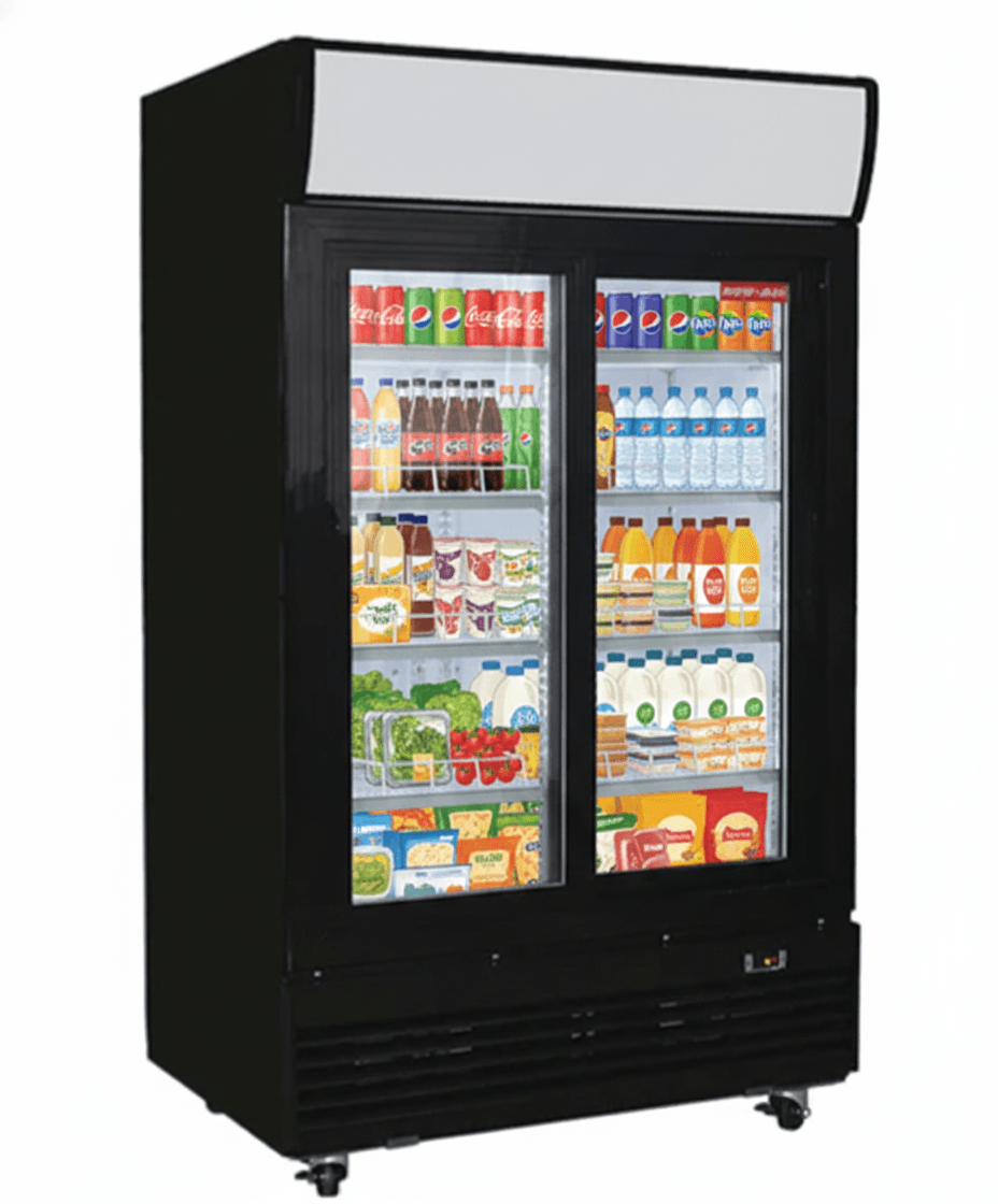 New Air NGR-48-S 48″ Two Sliding Glass Door Merchandiser