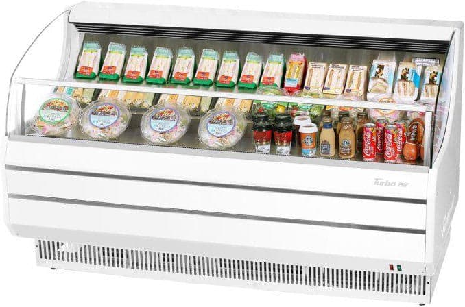 Turbo Air - Slim Line 75" White Horizontal Air Curtain Display Case - TOM-75SW-N (ETA 5-6 Weeks)