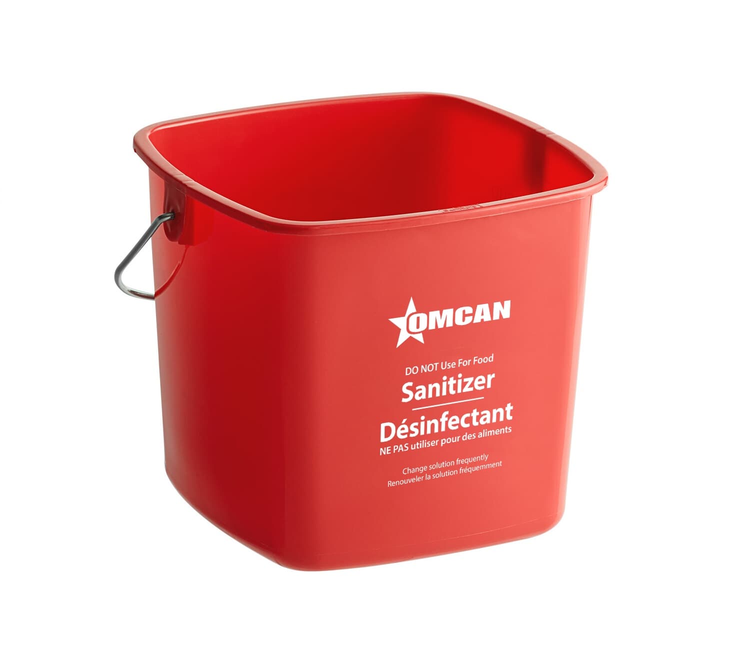 3 qt Red Cleaning And Sanitizing Pail