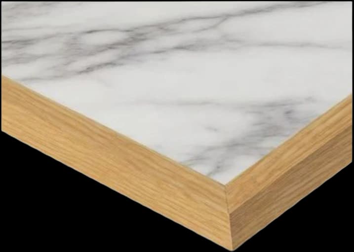 ATS Wood Edge Inlay Laminate Table Top, 30" x 48"