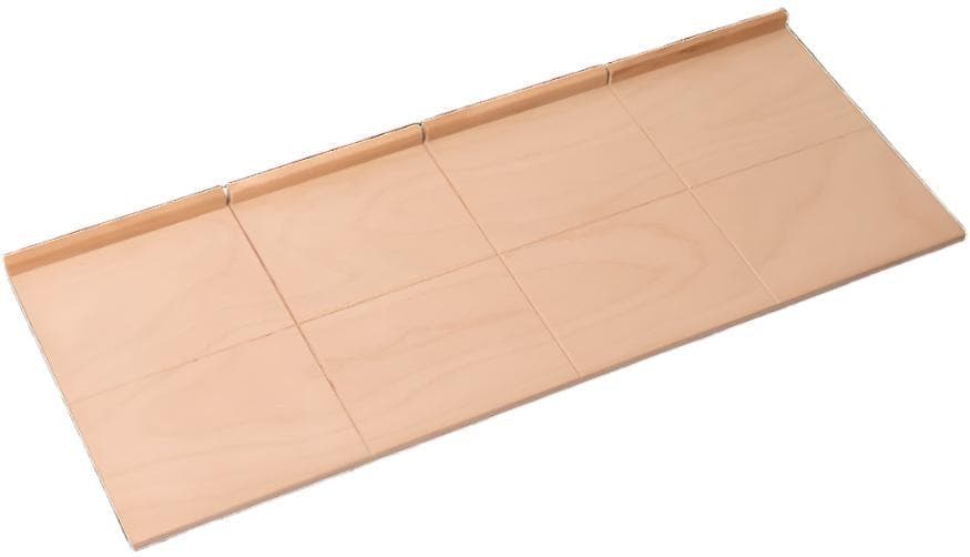 Linea Dori 31.5” x 12” x 0.5” Beech Serving Board with 8 Cutting Sections