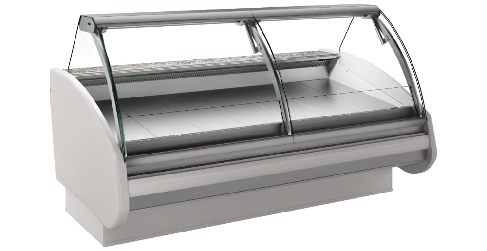 Atlanta Modena W-20 PVP-K 82″ Ventilated Curved Glass Serve-Over Refrigerated Display Case
