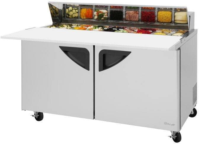 Turbo Air – Super Deluxe 60.25″ 2 Door Mega Top Refrigerated Sandwich Prep Table with Stainless Steel Top with 16-Pan Opening – TST-60SD-16-N (ETA 5-6 Weeks)