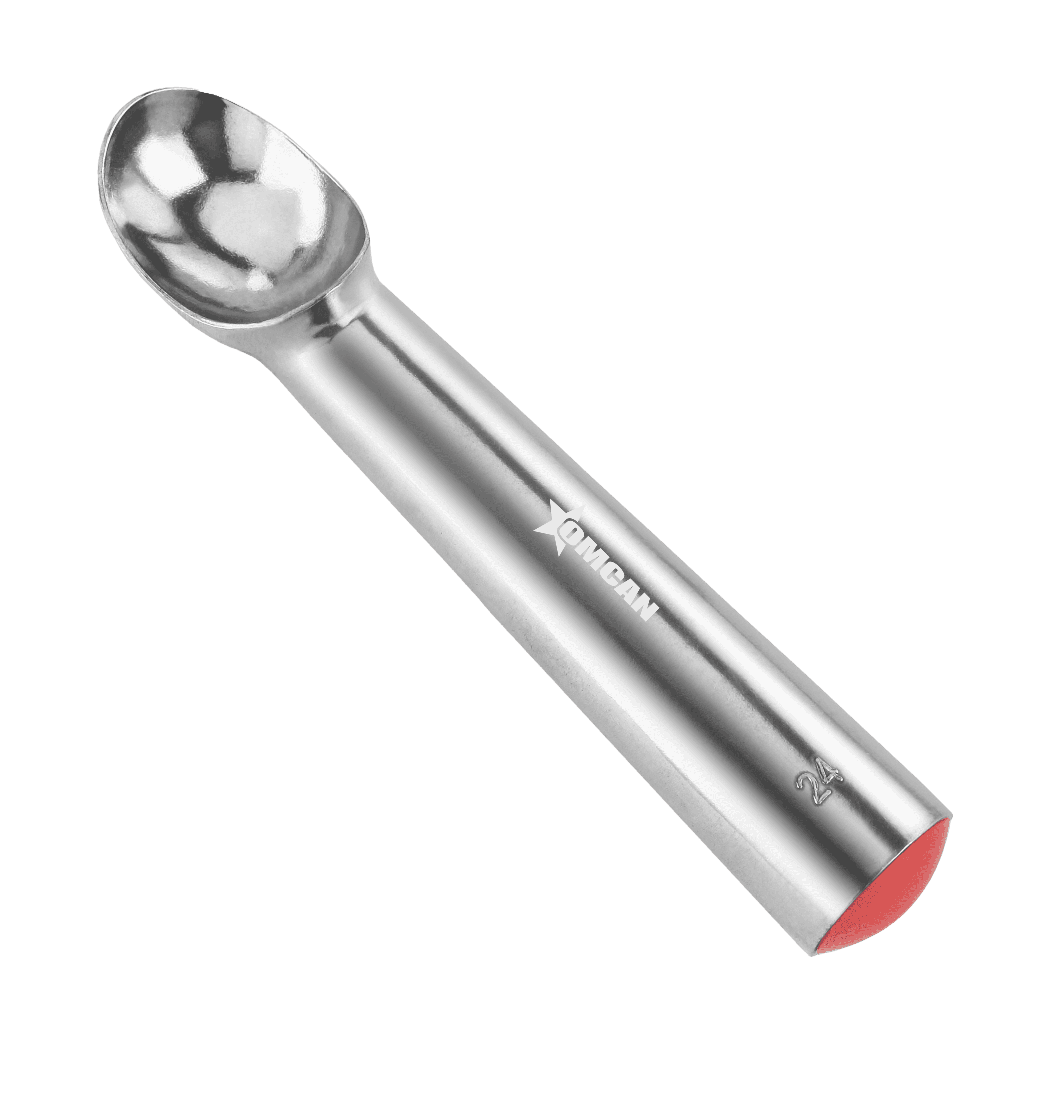 Aluminum Ice Cream Scoop / Dipper #24, Red – 1 1/2 oz. (45 ml)