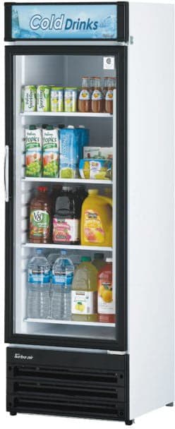 Turbo Air - 73.4" White Refrigerated Glass Door Merchandiser with LED Lighting - TGM-14RV-N6 (ETA 5-6 Weeks)