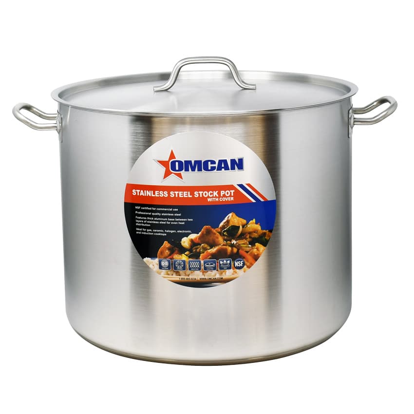 60 qt Stainless Steel Stock Pot with Lid