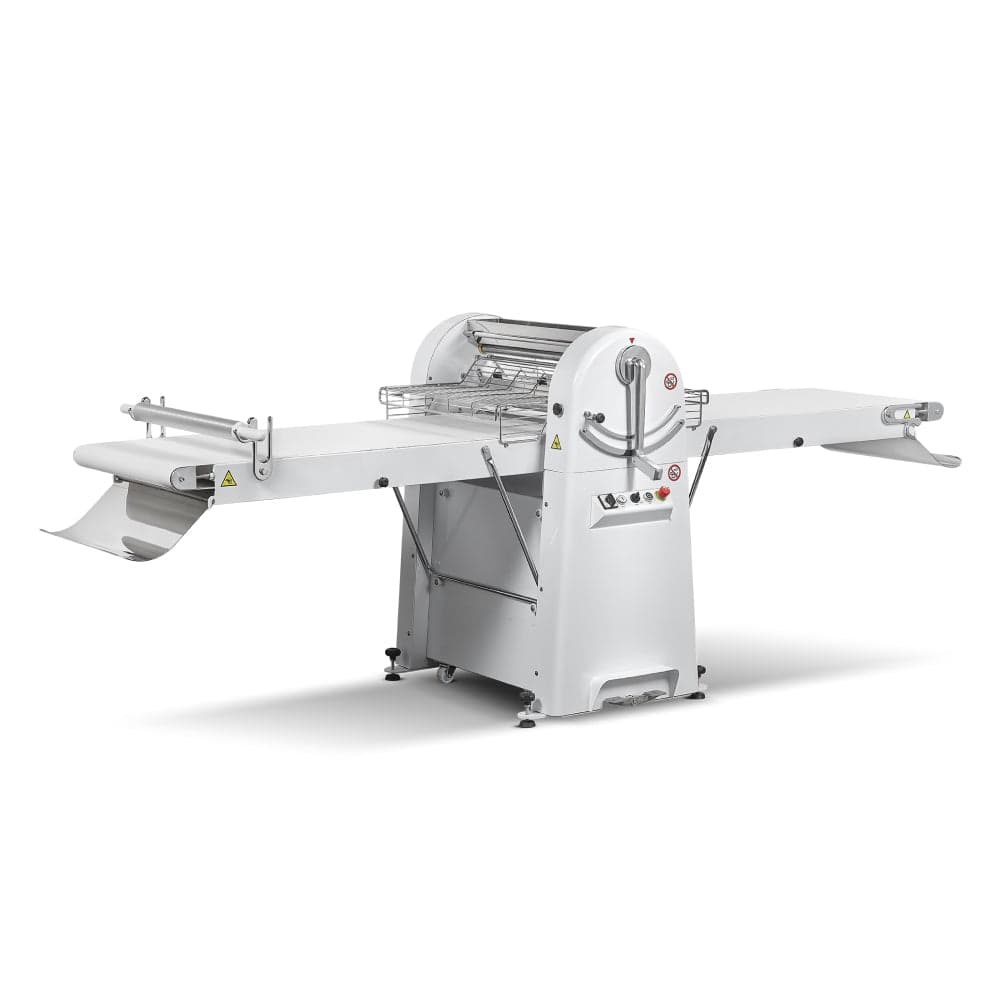 Avancini Kemplex SF600 17.6 lb (8 kg) Dough Sheeter Floor Model with 60″ Table – 750W, 220V, 1 Phase
