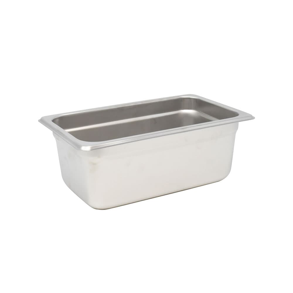 Omcan GN 1/4 Quarter-Size Anti-Jam Stainless Steel Steam Table Pan – Deep