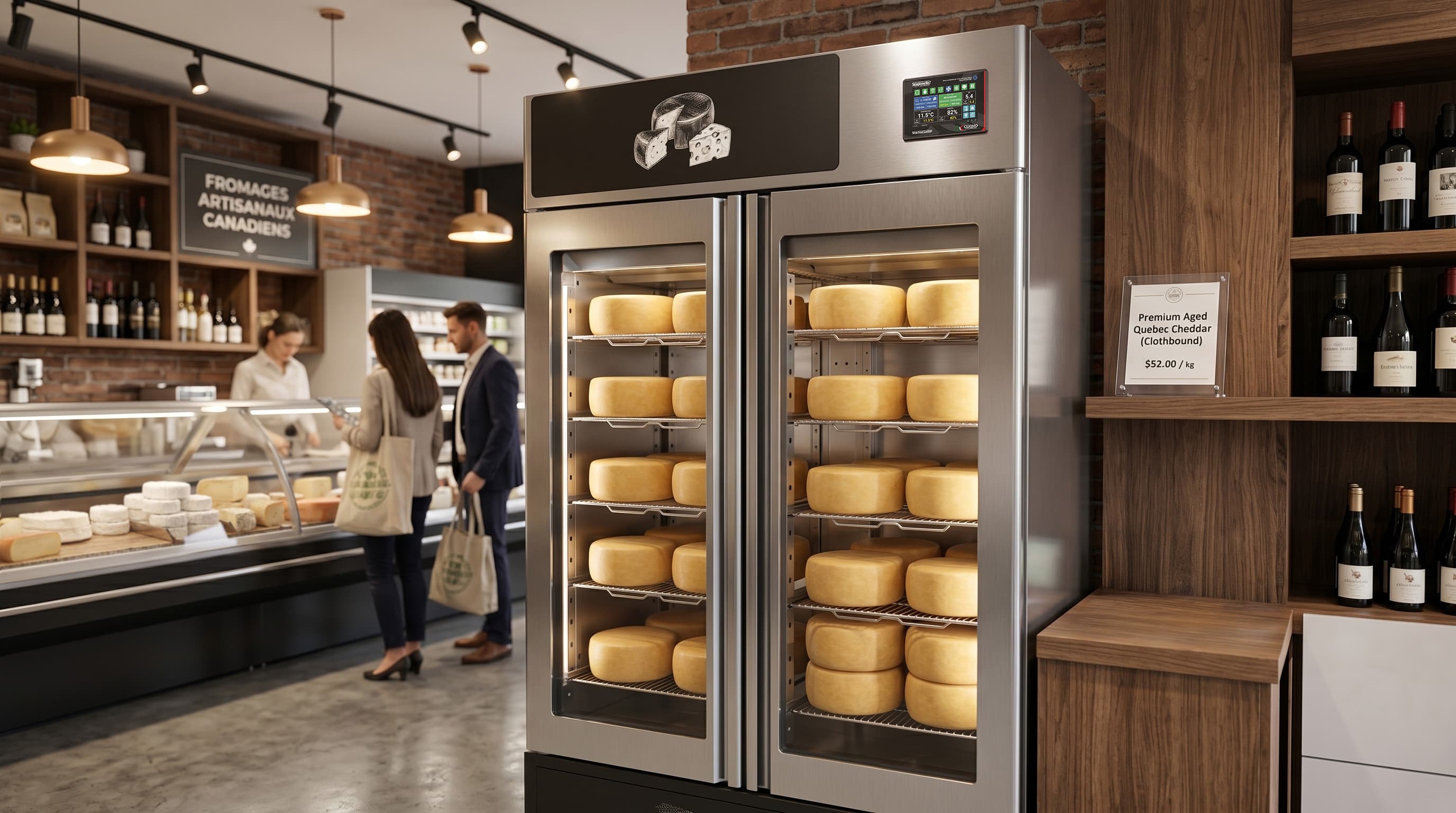 Affinacheese® 440lb. (200kg.) Cheese Drying Cabinet with ClimaTouch® and Fumotic®