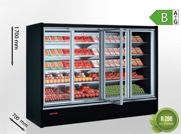 Hit-Line Indiana eco medium AV A Plug-In Multideck Cabinet