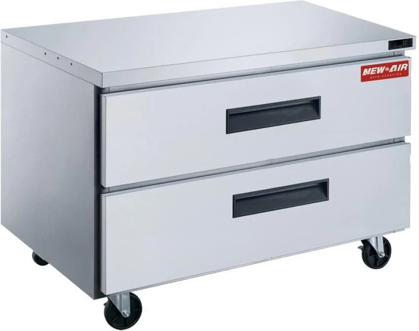 New Air NUR-36-2D 36" Stainless Steel Undercounter Refrigerator with Drawers