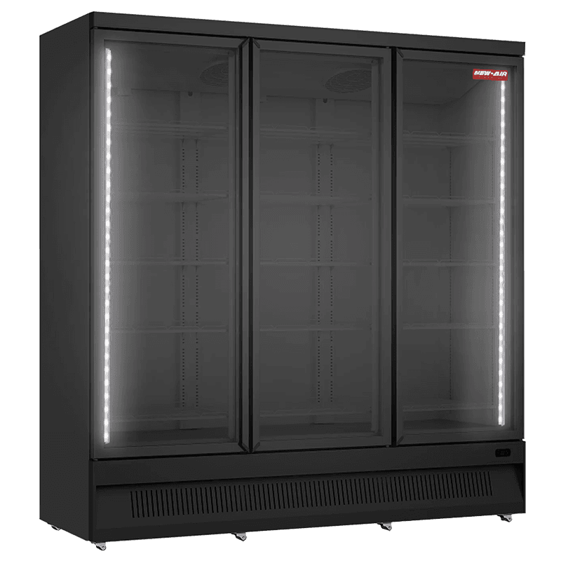 New Air NGR-74-HB 74" Glass Door Refrigerator