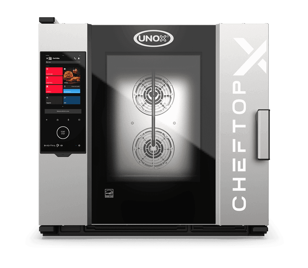 Unox – CHEFTOP-X Electric Combi Oven, 6 Trays 18″ x 26″, Right-Hinged – XADA-06FS-EXRS-PO