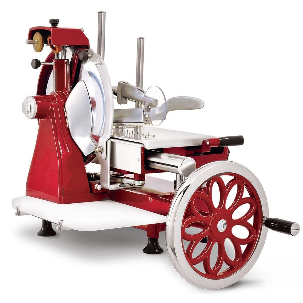 Trento 10″ Blade Volano Manual Meat Slicer with Flower Flywheel – 26072