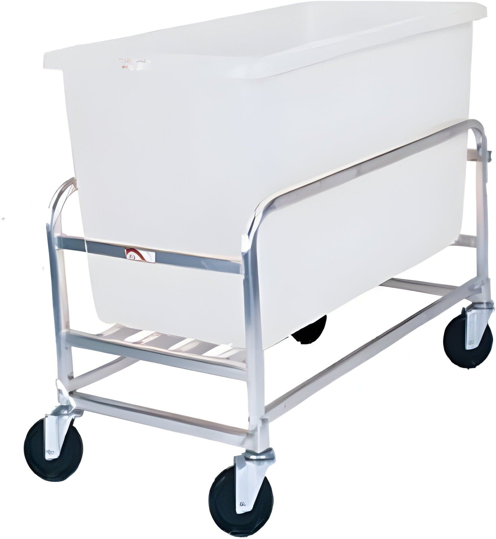 Winholt - 8 Bushel White Tub Stainless Steel Bulk Mover - 30-8-SS-WH