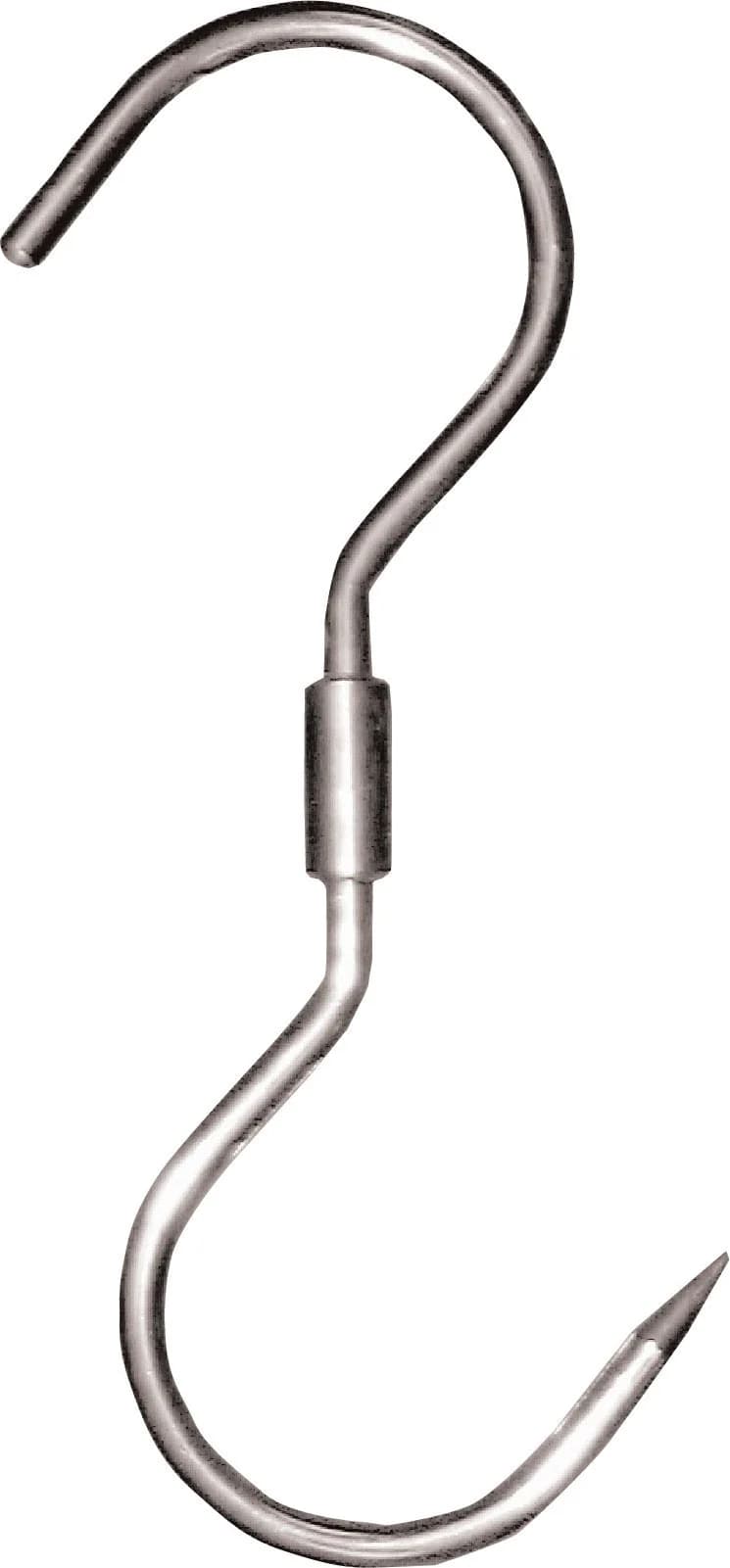 9 1/2″ x 7/16″ Stainless Steel “S” Swivel Hook
