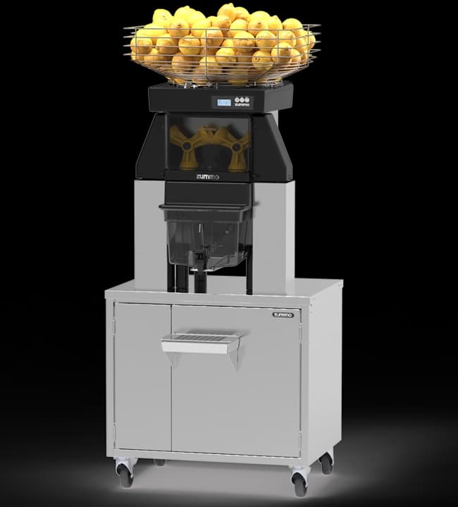Zummo – Z40 Nature Adapt 120V Commercial Juicer with Drip Tray Service Cabinet, 40 Fruits/Minute – CV40-N80+210816E-5
