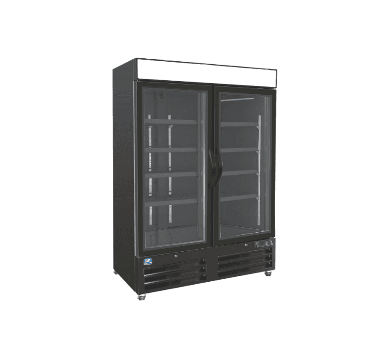 COLDZONE F54-G2 Display Glass Freezer Black