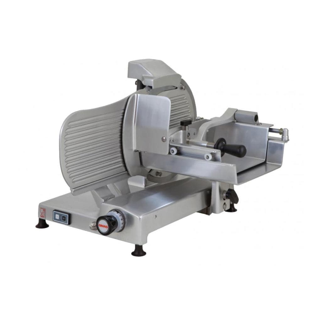 Omas S-Series 14″ Horizontal Gear-Driven Meat Slicer | Trento – 110 V, 0.4 HP